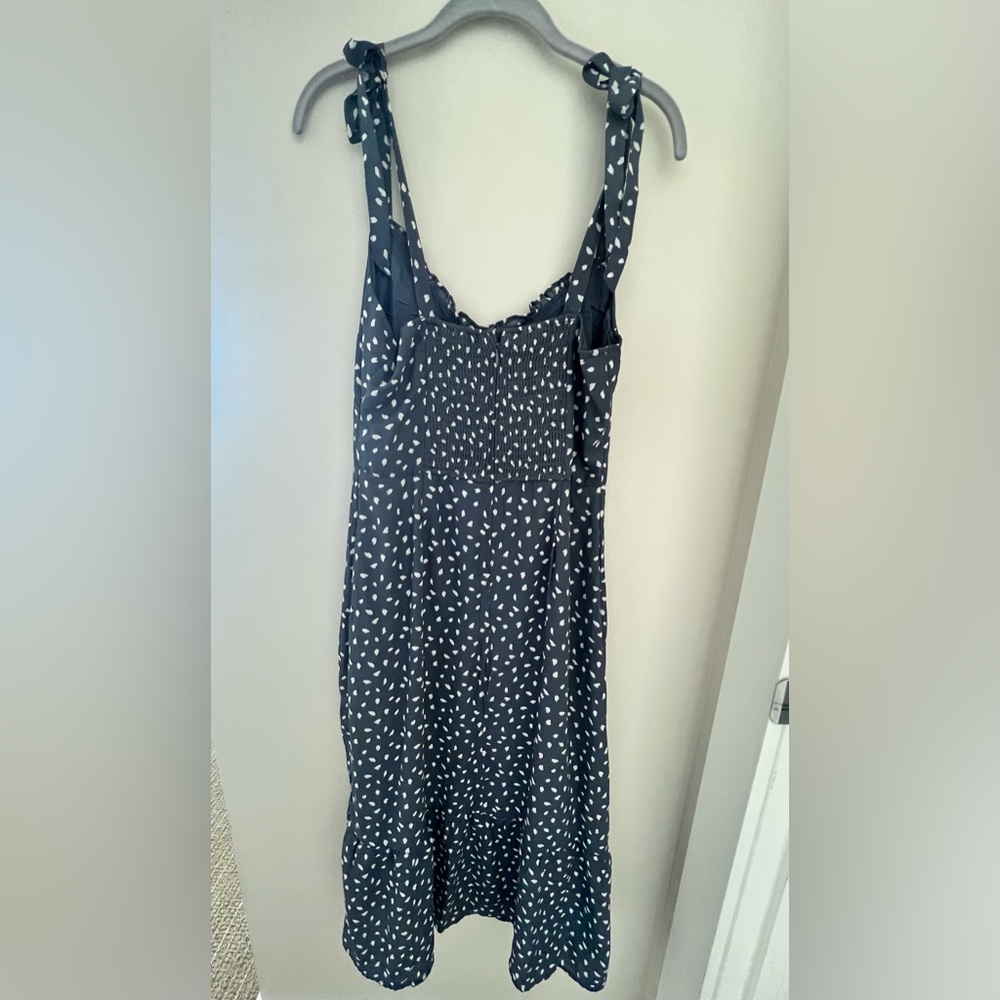 Abercrombie tie shoulder midi dress with slit - Picture 5 of 5